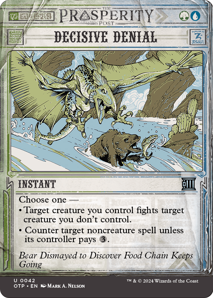 Decisive Denial [Outlaws of Thunder Junction: Breaking News] Foil