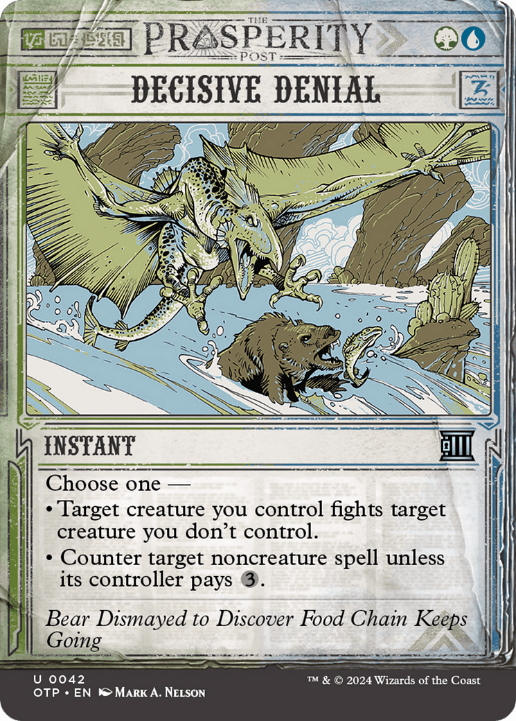 Decisive Denial [Outlaws of Thunder Junction: Breaking News] Foil