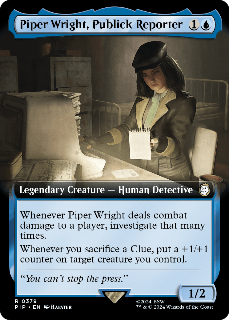 Piper Wright, Publick Reporter (Extended Art) [Fallout] Foil
