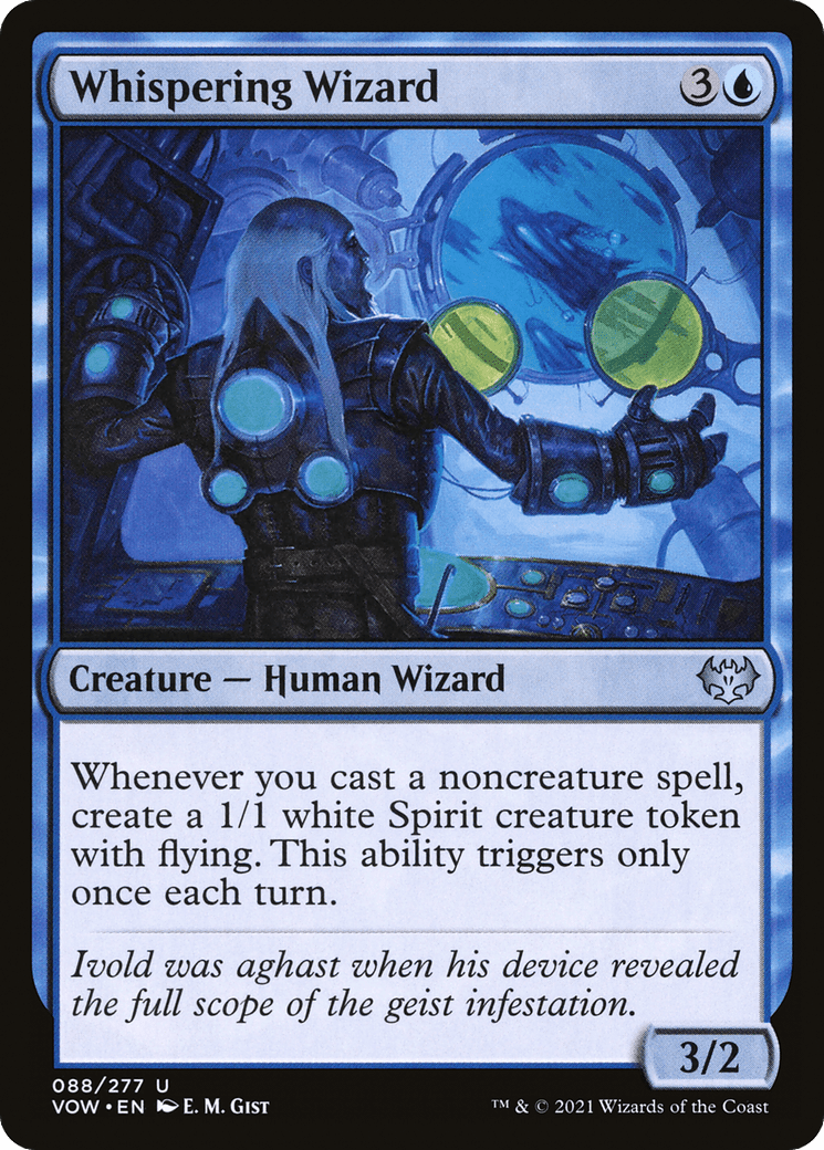 Whispering Wizard [Innistrad: Crimson Vow] Foil