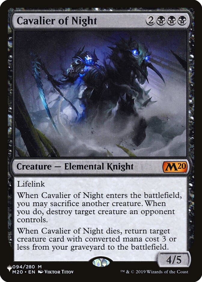 Cavalier of Night |  (M20-94) [The List]