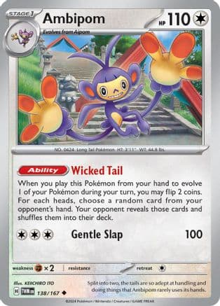 Ambipom 138- SV06 Twilight Masquerade