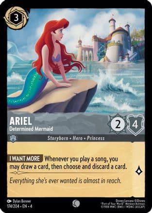 Ariel - Determined Mermaid (174/204) [Ursula's Return] Cold Foil