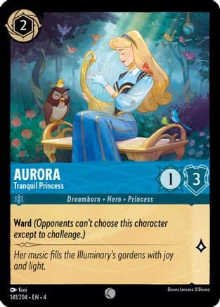 Aurora - Tranquil Princess (141/204) [Ursula's Return] Cold Foil