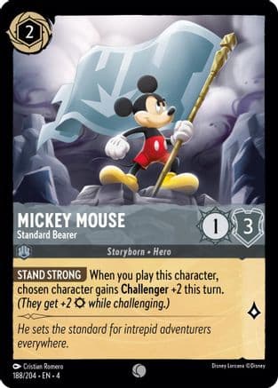 Mickey Mouse - Standard Bearer (188/204) [Ursula's Return] Cold Foil