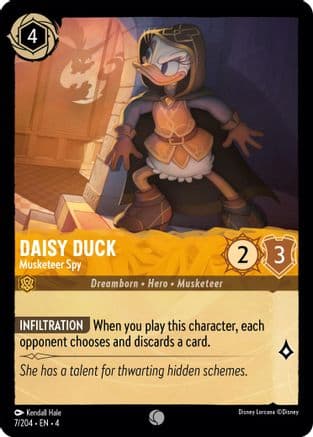Daisy Duck - Musketeer Spy (7/204) [Ursula's Return] Cold Foil
