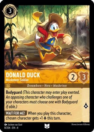 Donald Duck - Musketeer Soldier (8/204) [Ursula's Return] Cold Foil