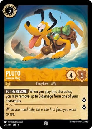 Pluto - Rescue Dog (20/204) [Ursula's Return] Cold Foil