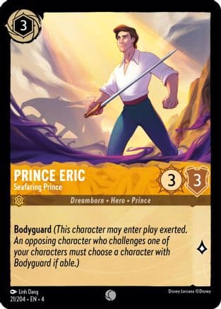 Prince Eric - Seafaring Prince (21/204) [Ursula's Return] Cold Foil
