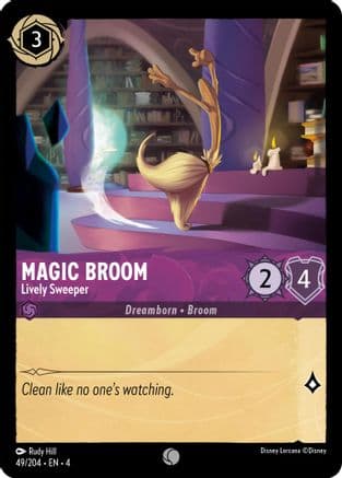 Magic Broom - Lively Sweeper (49/204) [Ursula's Return] Cold Foil