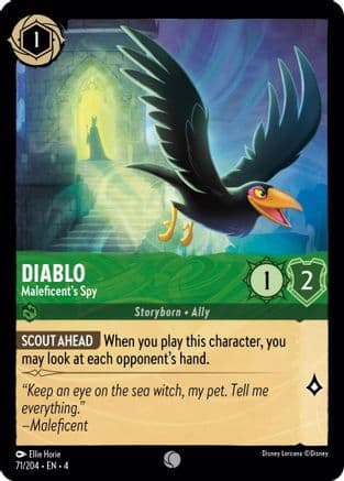 Diablo - Maleficent's Spy (71/204) [Ursula's Return] Cold Foil