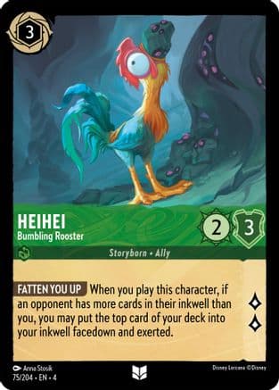 Heihei - Bumbling Rooster (75/204) [Ursula's Return] Cold Foil