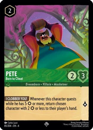 Pete - Born to Cheat (85/204) [Ursula's Return] Cold Foil