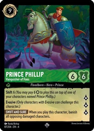 Prince Phillip - Vanquisher of Foes (87/204) [Ursula's Return] Cold Foil