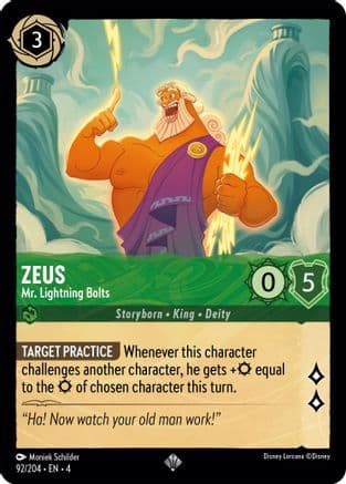 Zeus - Mr. Lightning Bolts (92/204) [Ursula's Return] Cold Foil