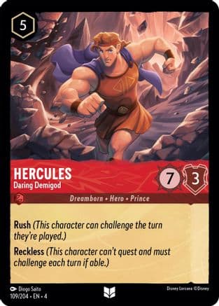 Hercules - Daring Demigod (109/204) [Ursula's Return] Cold Foil