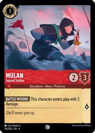 Mulan - Injured Soldier (116/204) [Ursula's Return] Cold Foil