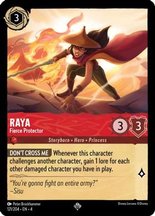Raya - Fierce Protector (121/204) [Ursula's Return] Cold Foil