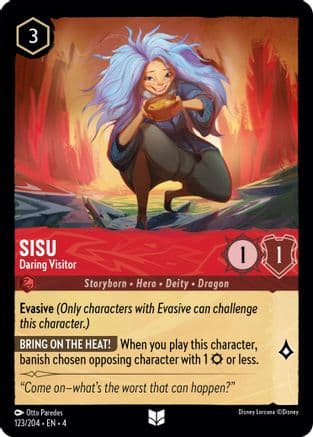 Sisu - Daring Visitor (123/204) [Ursula's Return] Cold Foil