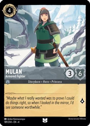 Mulan - Armored Fighter (189/204) [Ursula's Return] Cold Foil