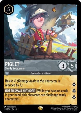 Piglet - Sturdy Swordsman (191/204) [Ursula's Return] Cold Foil