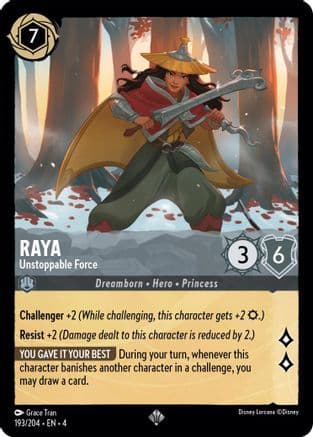 Raya - Unstoppable Force (193/204) [Ursula's Return] Cold Foil