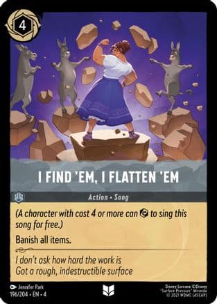 I Find 'em, I flatten 'Em (196/204) [Ursula's Return] Cold Foil