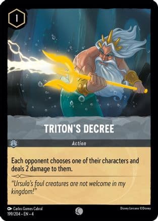 Triton's Decree (199/204) [Ursula's Return] Cold Foil