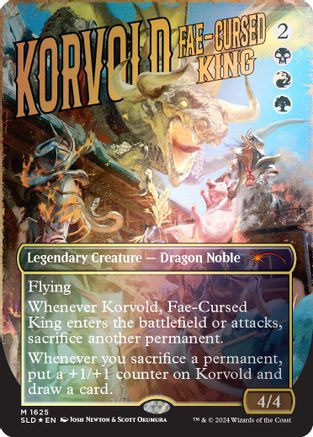 Korvold, Fae-Cursed King (Rainbow Foil) (1625) [Secret Lair Drop Series]  Foil