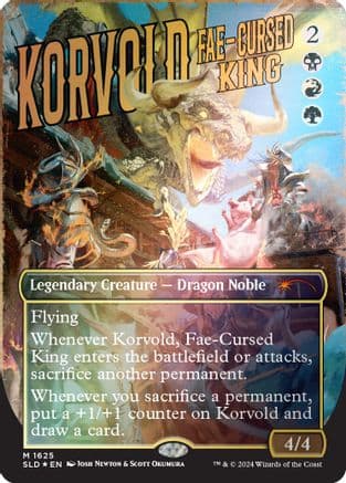 Korvold, Fae-Cursed King (Rainbow Foil) (1625) [Secret Lair Drop Series]  Foil