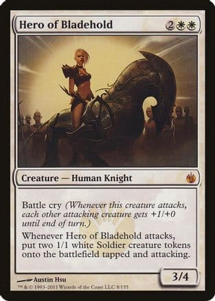 Hero of Bladehold (Mirrodin Besieged) |  (008) [Oversize Cards]