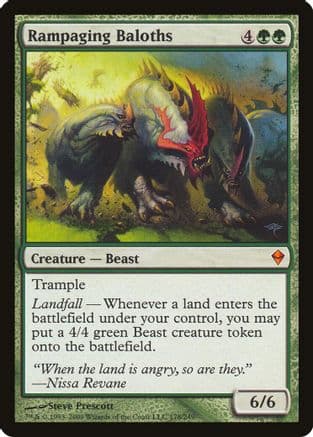 Rampaging Baloths (Zendikar) |  (178) [Oversize Cards]