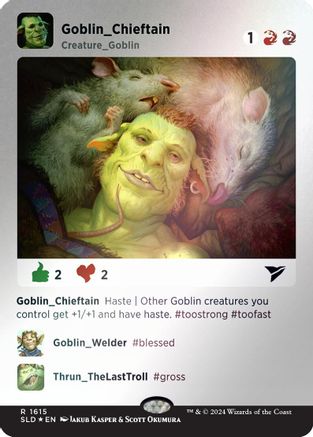 Goblin Chieftain (Rainbow Foil) (1615) [Secret Lair Drop Series]  Foil