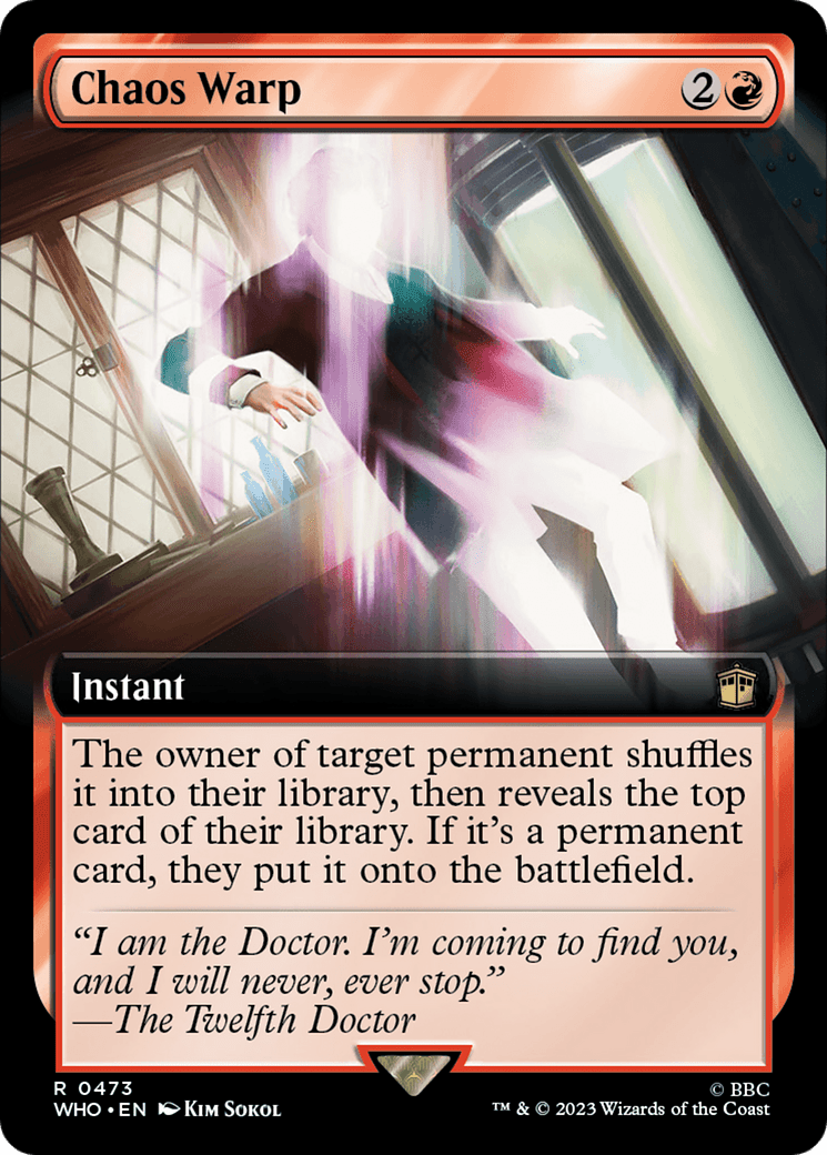 Chaos Warp (Extended Art) [Doctor Who] Foil