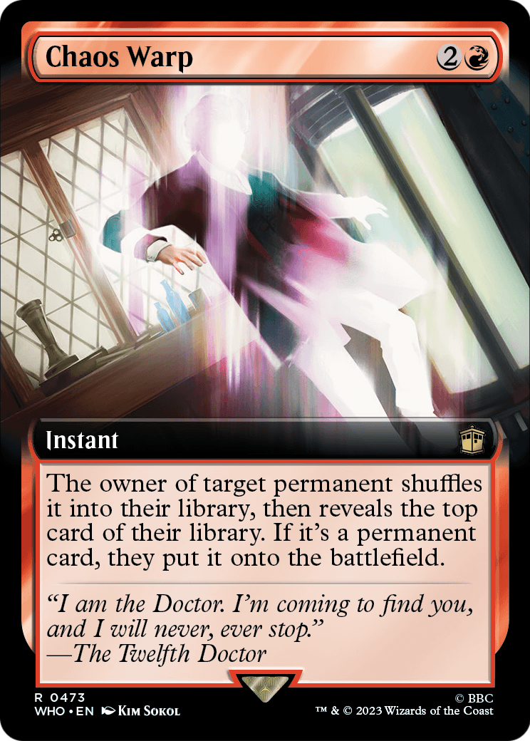 Chaos Warp (Extended Art) [Doctor Who] Foil