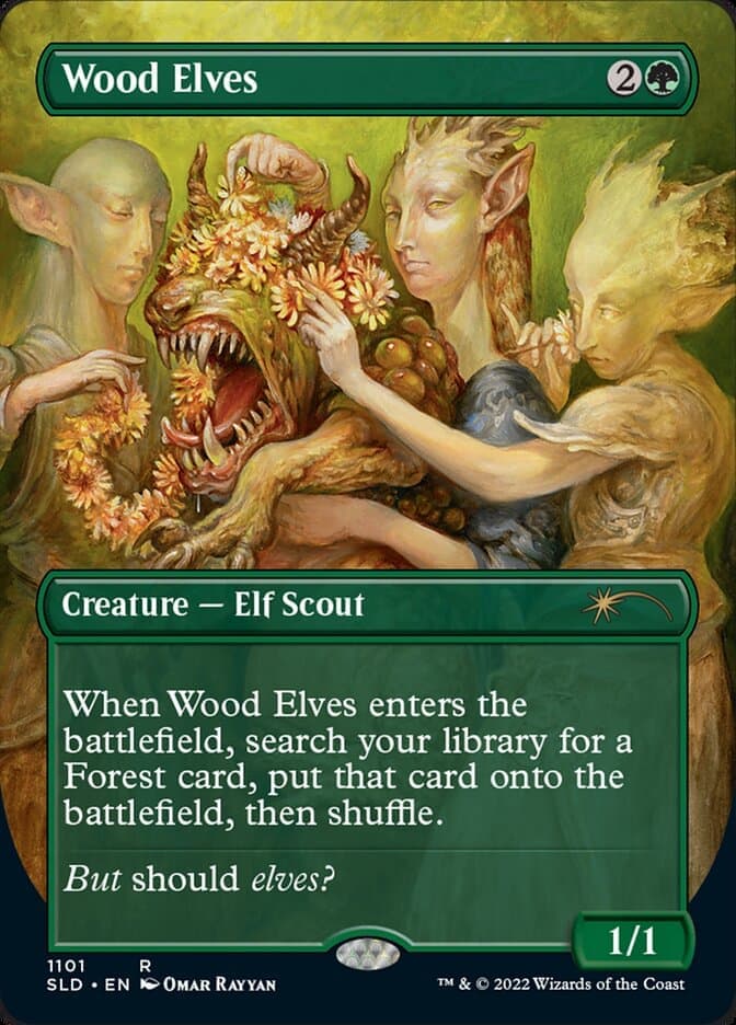 Wood Elves (Borderless) [Secret Lair Drop Series] Foil