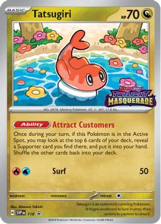 Tatsugiri 118  - Holofoil SV Scarlet & Violet Promo Cards - Promo