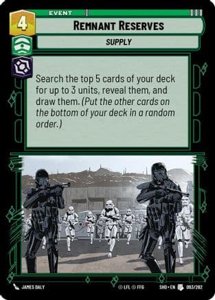 Remnant Reserves | Foil (093/262)  [Shadows of the Galaxy]