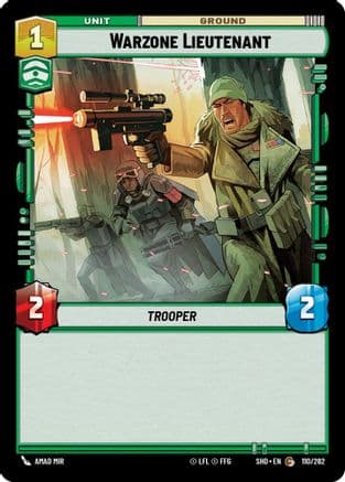 Warzone Lieutenant | Foil (110/262)  [Shadows of the Galaxy]