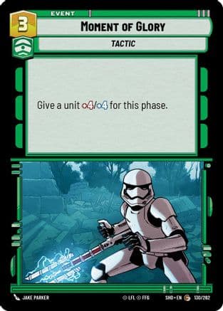 Moment of Glory | Foil (130/262)  [Shadows of the Galaxy]