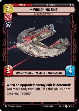 Punishing One - Dengar's Jumpmaster | Foil (137/262)  [Shadows of the Galaxy]
