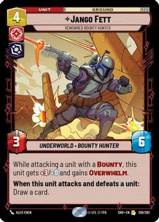 Jango Fett - Renowned Bounty Hunter | Foil (138/262)  [Shadows of the Galaxy]