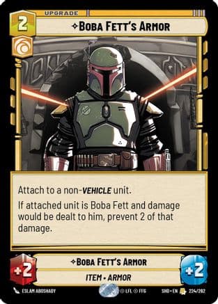 Boba Fett's Armor | Foil (224/262)  [Shadows of the Galaxy]