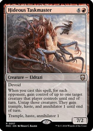 Hideous Taskmaster (057) [Commander: Modern Horizons 3]