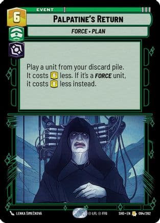 Palpatine's Return | Foil (094/262)  [Shadows of the Galaxy]