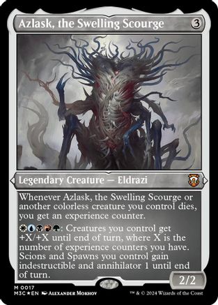 Azlask, the Swelling Scourge (Foil Etched) (017) [Commander: Modern Horizons 3]  Foil