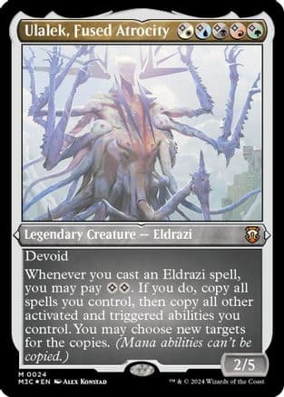 Ulalek, Fused Atrocity (Foil Etched) (024) [Commander: Modern Horizons 3]  Foil