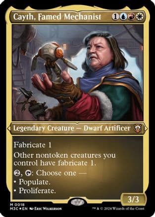 Cayth, Famed Mechanist (Foil Etched) (018) [Commander: Modern Horizons 3]  Foil