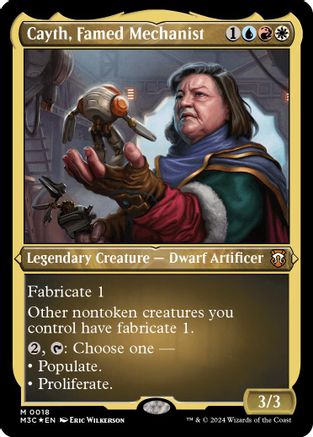 Cayth, Famed Mechanist (Foil Etched) (018) [Commander: Modern Horizons 3]  Foil
