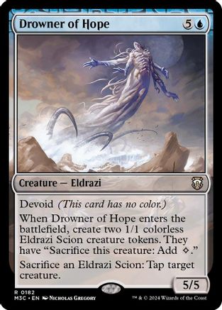 Drowner of Hope (Ripple Foil) |  Foil (182) [Modern Horizons 3 Commander]